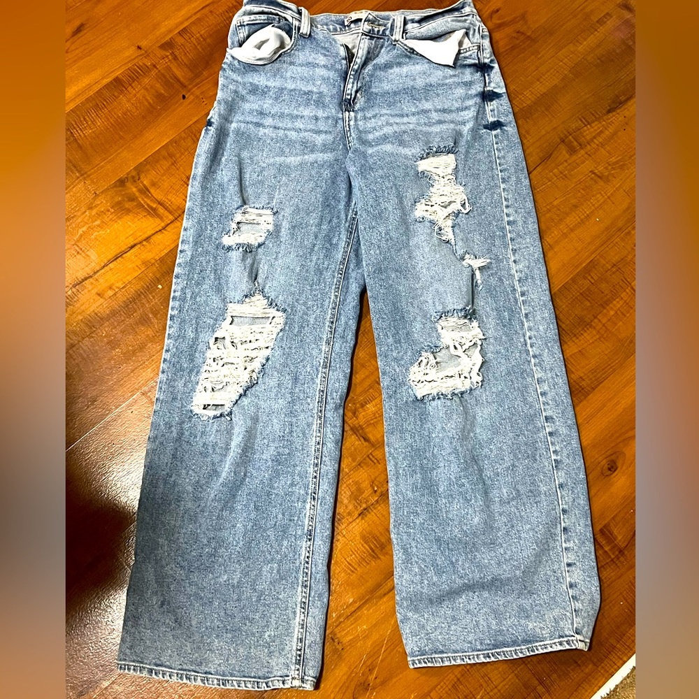 SO Good For Life super high rise, wide leg jeans size 11/30w in 90s style